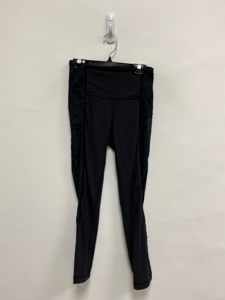 Lululemon Size 2 Black Sheer Athletic Leggings