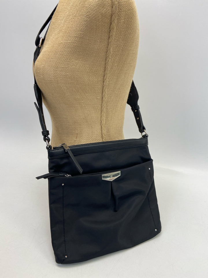 Simply Vera Black Nylon Crossbody