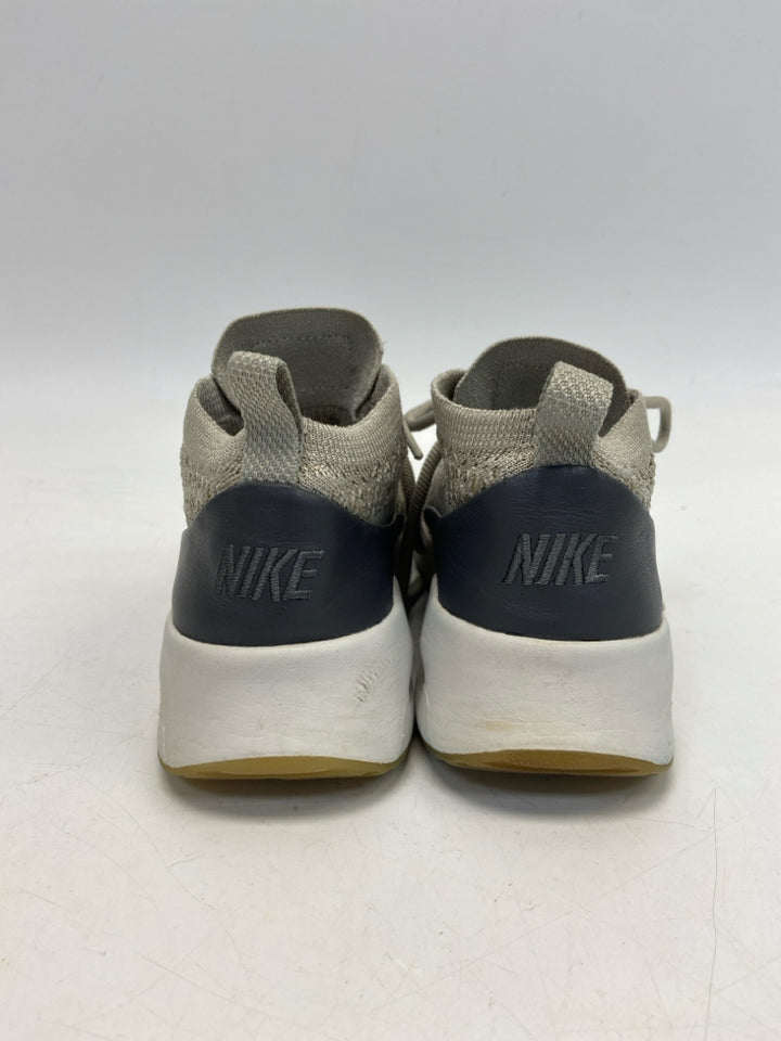 Nike  Size 6.5 Taupe Gray Lace-up Knit Sneakers
