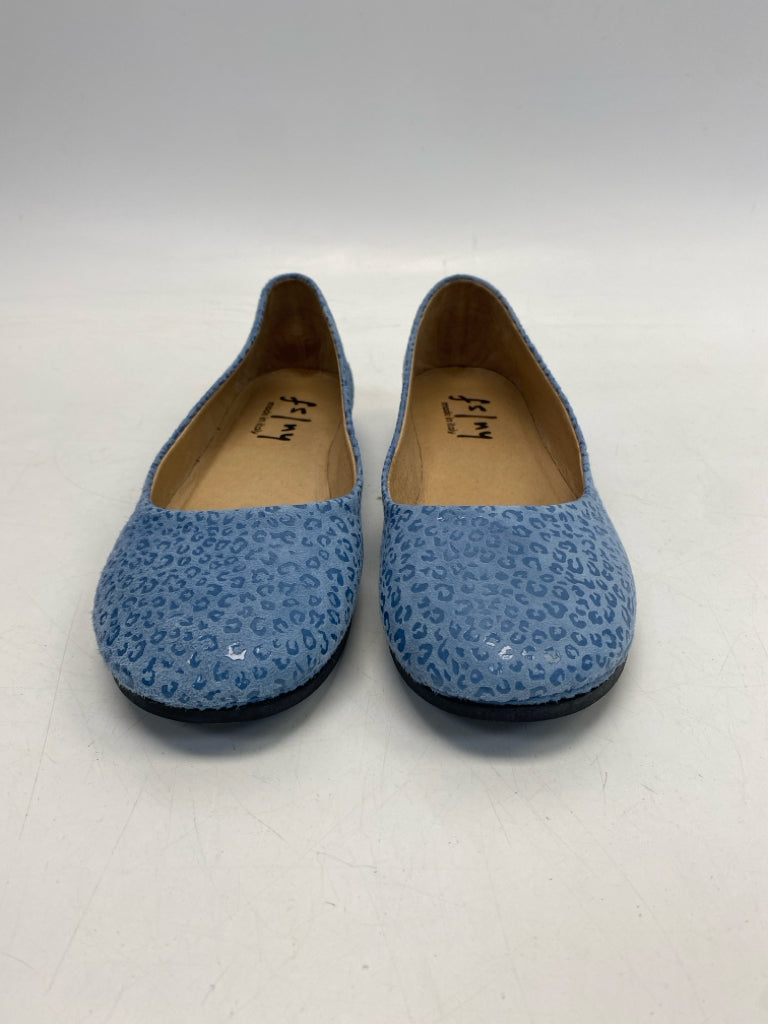 fs/ny US Shoe Size 7 Blue Animal Print Flats