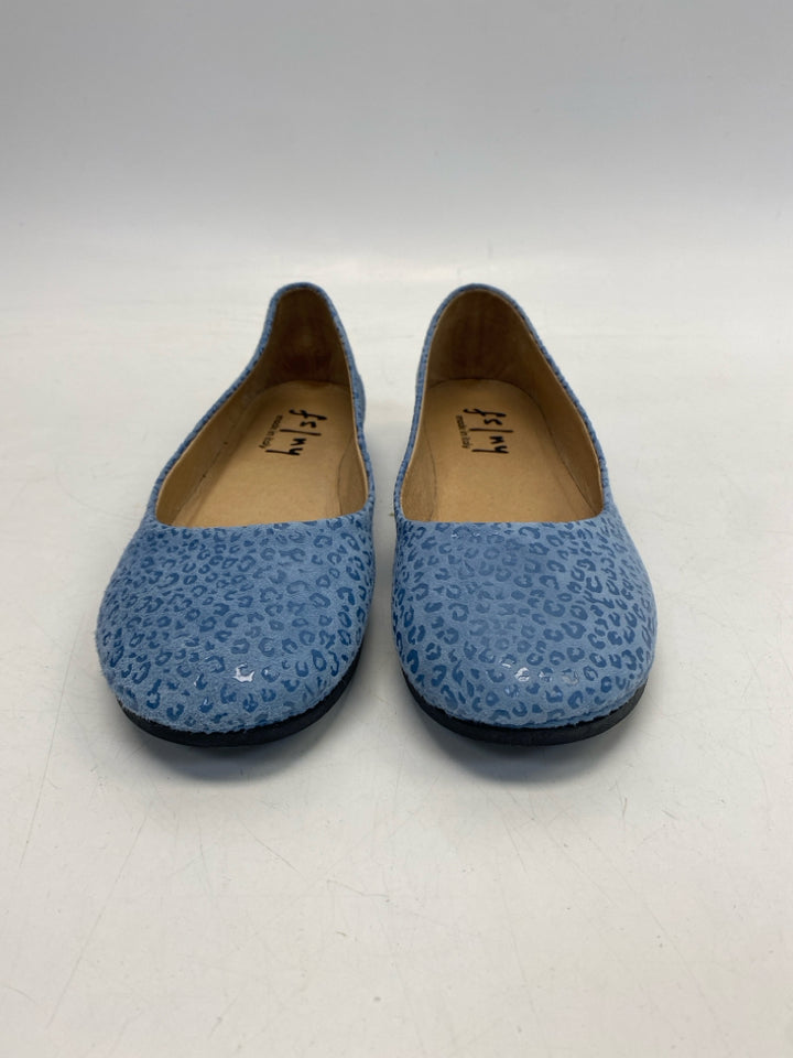 fs/ny US Shoe Size 7 Blue Animal Print Flats