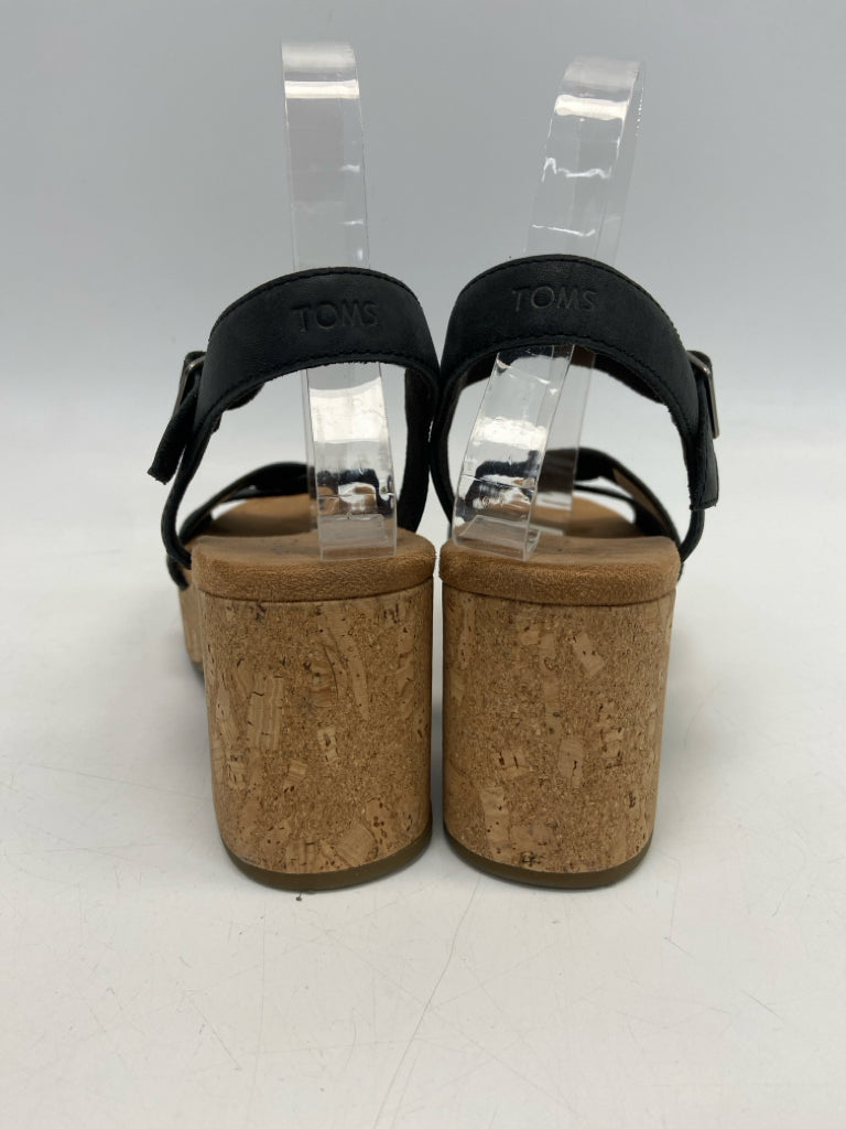 Toms  Size 8 Black Sandals