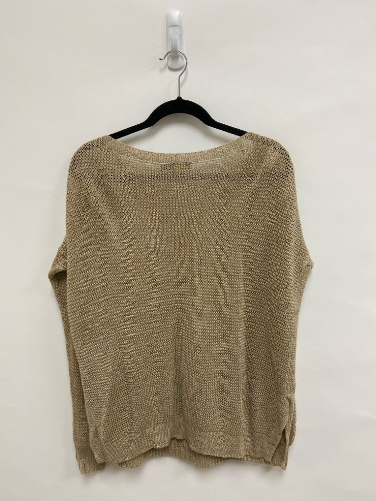 Polo Size XL Beige Boat Neck Linen Ladies Sweater
