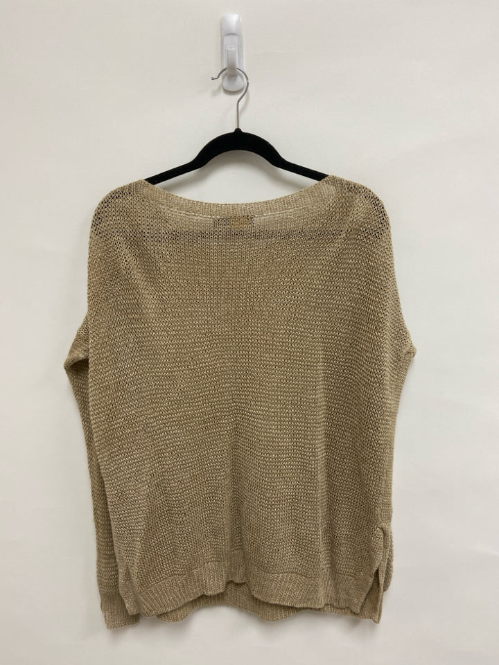 Polo Size XL Beige Boat Neck Linen Ladies Sweater
