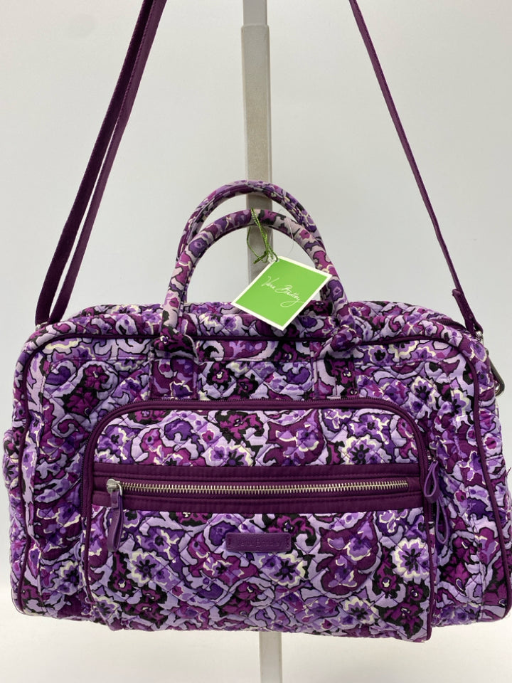Vera Bradley Purple Floral Duffle Bag