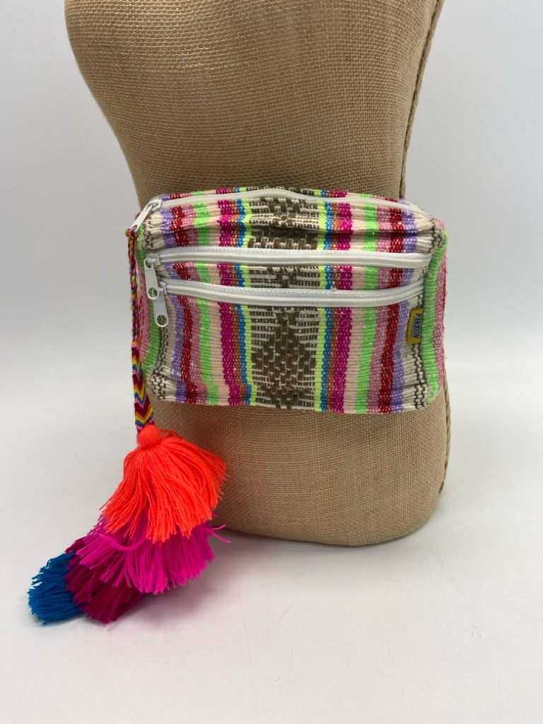 Multi-Color Stripe(s) Fabric Belt Bag
