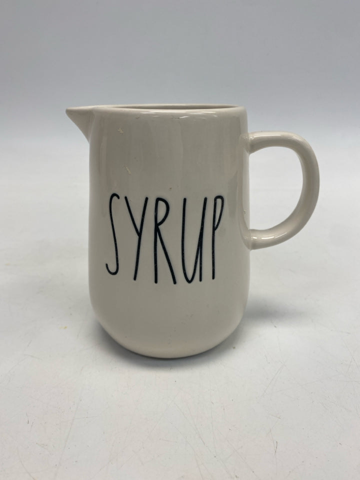 Rae Dunn Cranberry Black Words Pitcher
