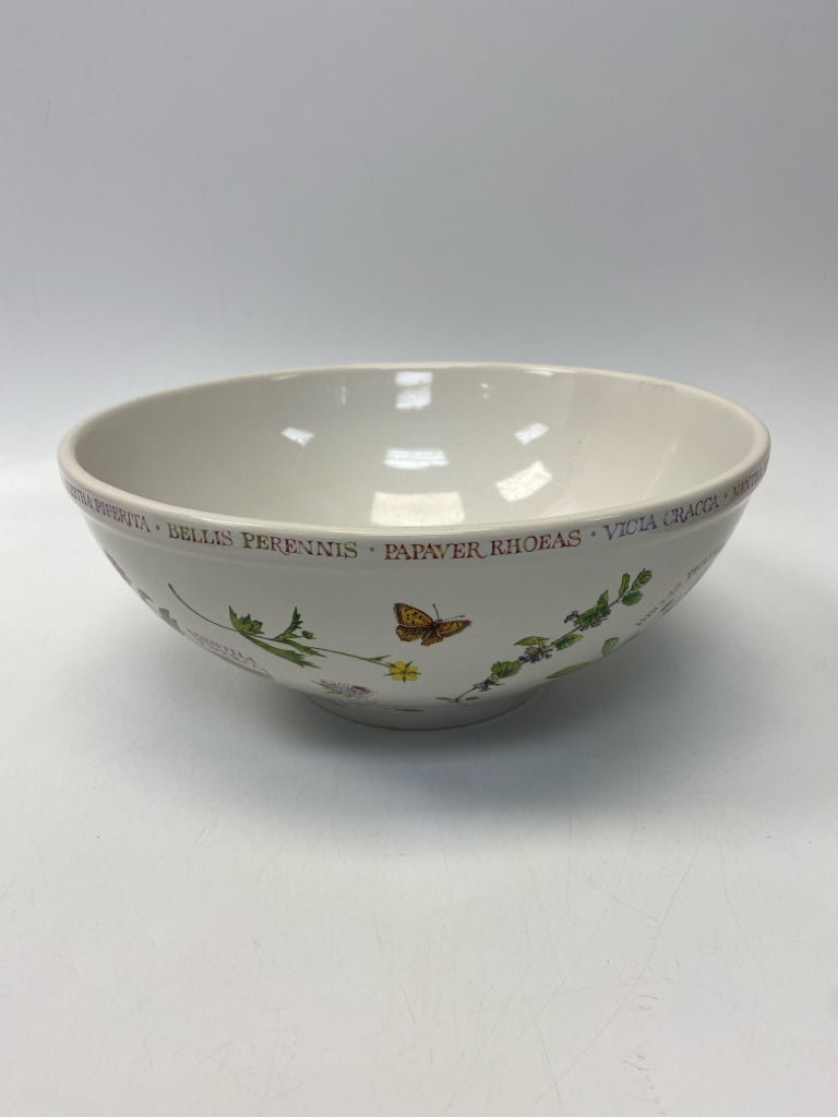 White Multi Color Floral Ceramic Bowl(s)