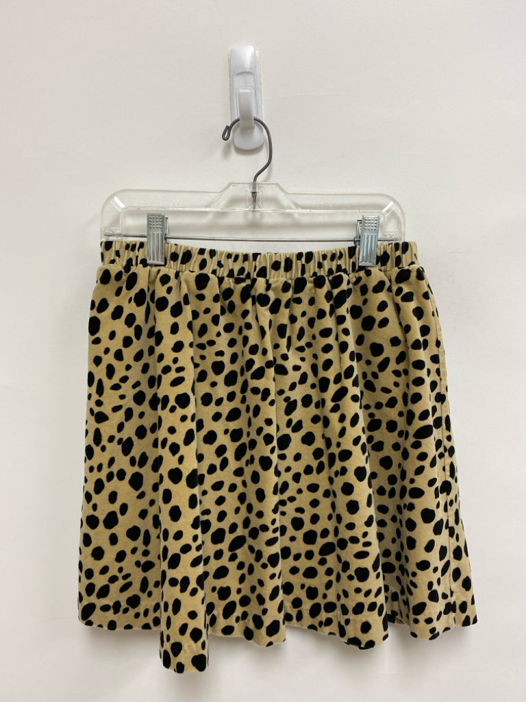 Charter Club SIZE 12 Beige/Black Animal Print Velour Girl&