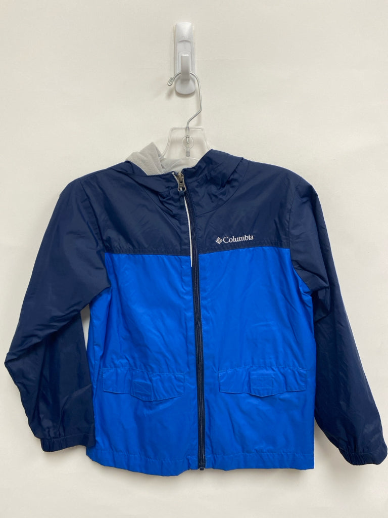 Columbia SIZE 6/7 Navy/Blue Zip Down Hooded Boy&