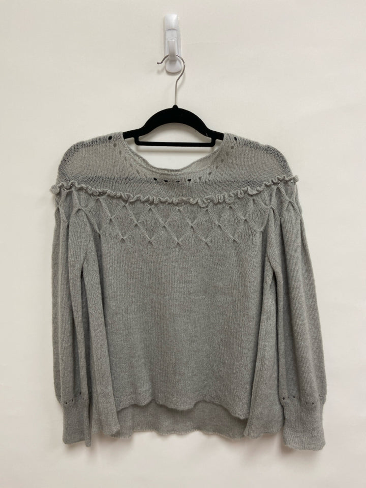 Sundance Size MP Gray Texture Petite Sweater