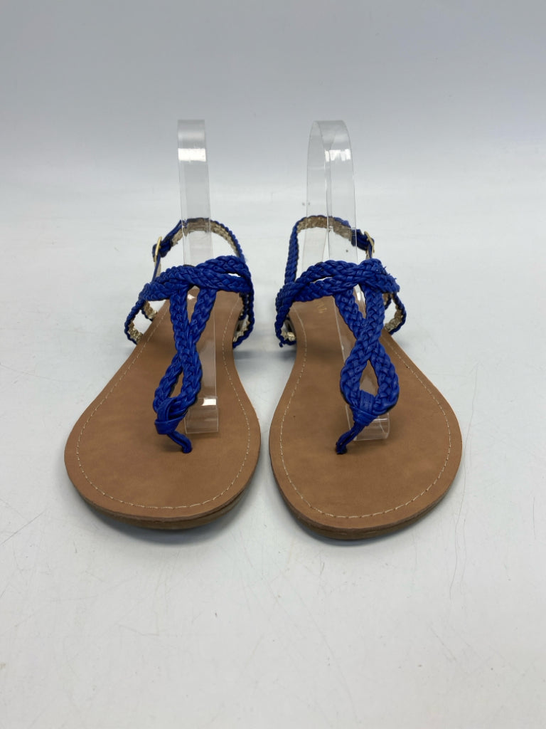 Merona  Size 8.5 Royal Blue Braided Sandals