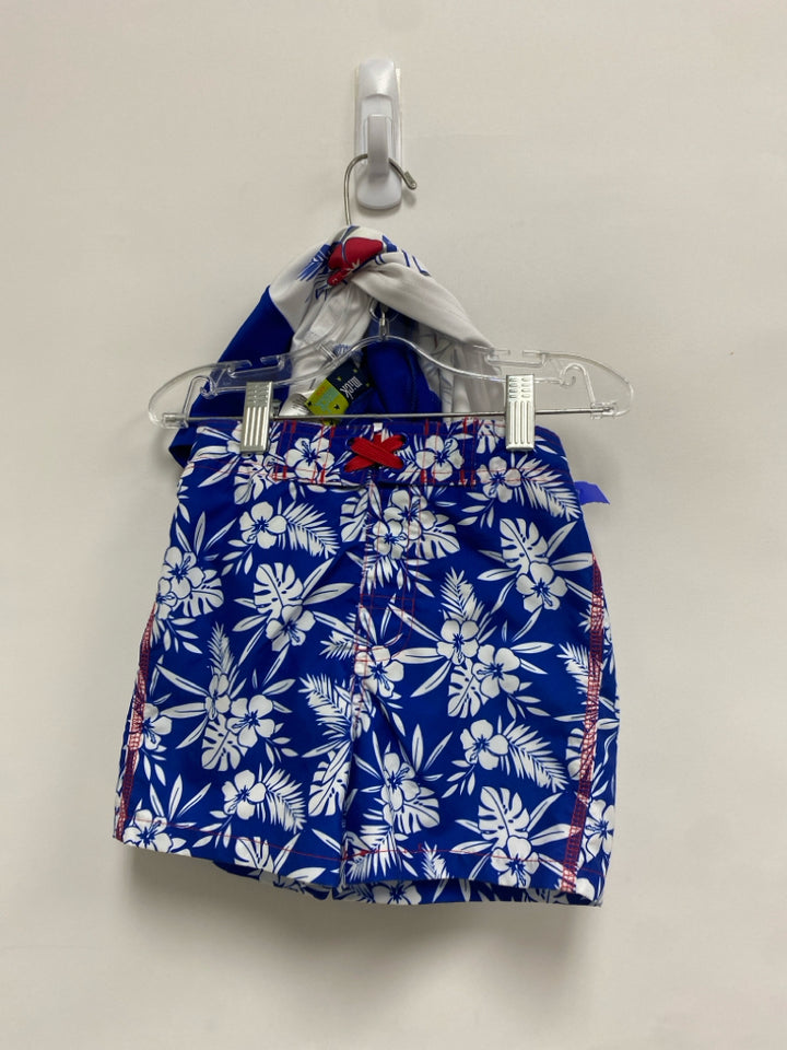 NWT SIZE 2T Blue White Words Boy&