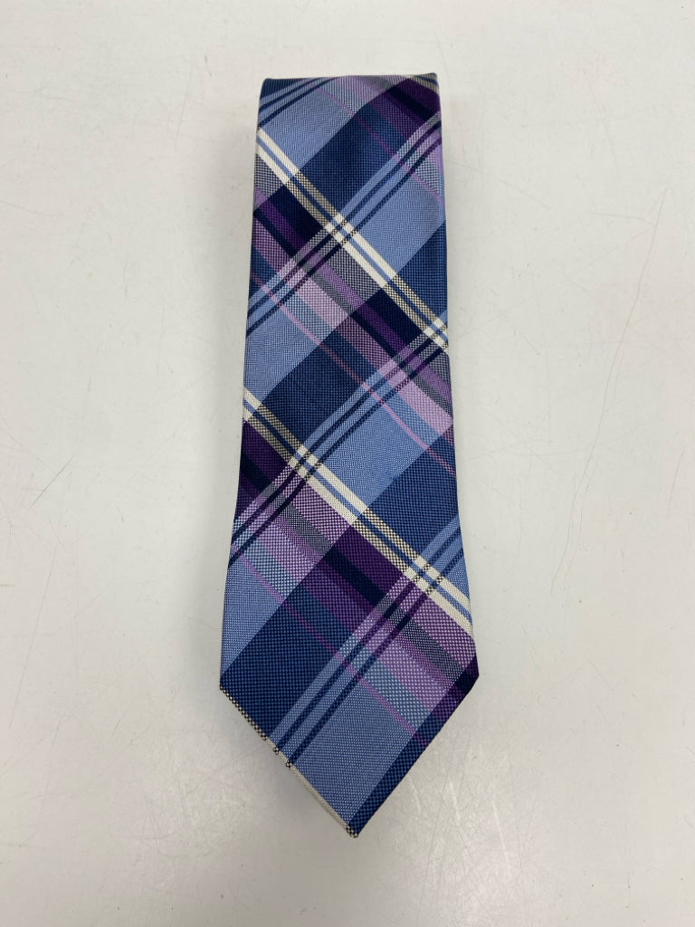 PRONTO UOMO Blue Purple Plaid Men&