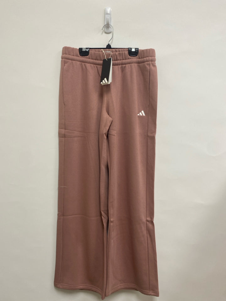 NWT Adidas Size M Dusty Rose Wide Leg Fleece Athletic Pants