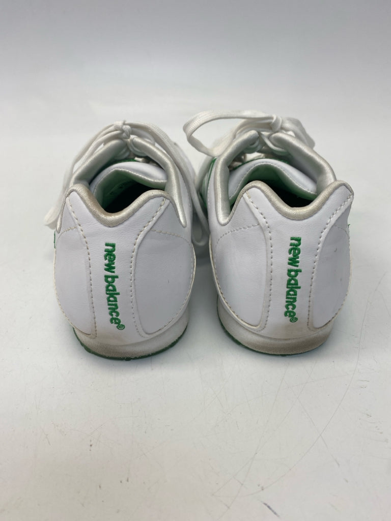 New Balance  Size 9 White Kelly Green Lace-up Sneakers