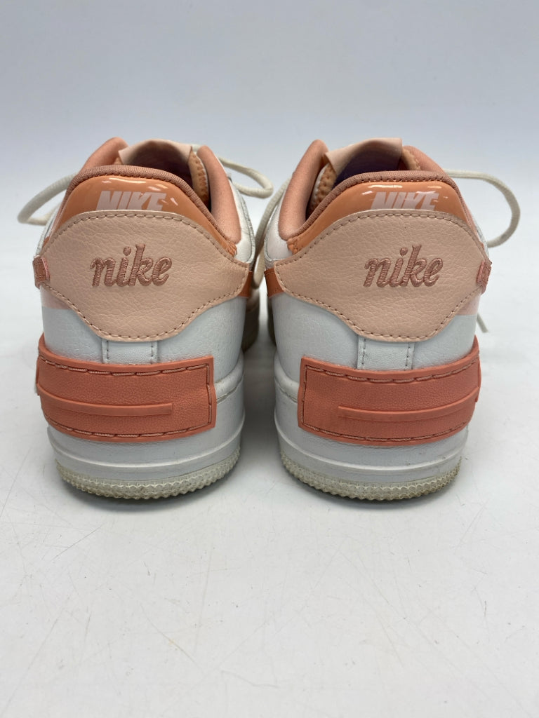 Nike US Shoe Size 9.5 White Peach Sneakers
