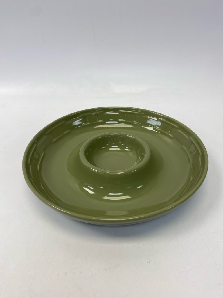 Longaberger Sage Chip n Dip