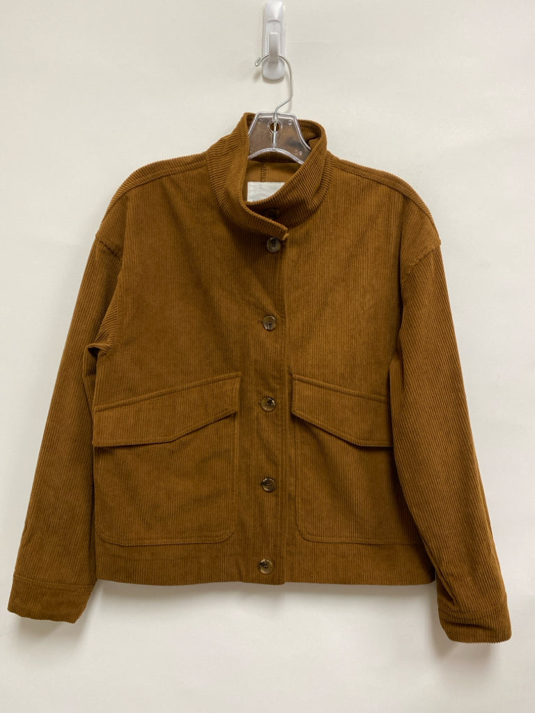 Size S Brown Button Up Corduroy Ladies Jacket