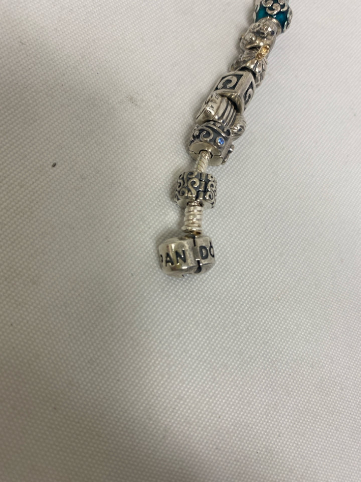 Pandora Silver Multi Color Bracelet