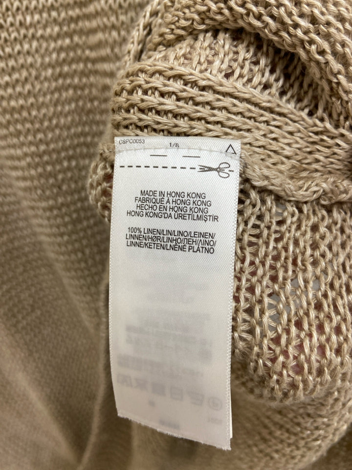 Polo Size XL Beige Boat Neck Linen Ladies Sweater