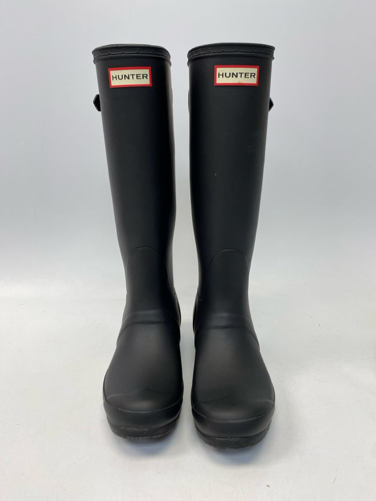 Hunter US Shoe Size 7 Black Rubber Boots