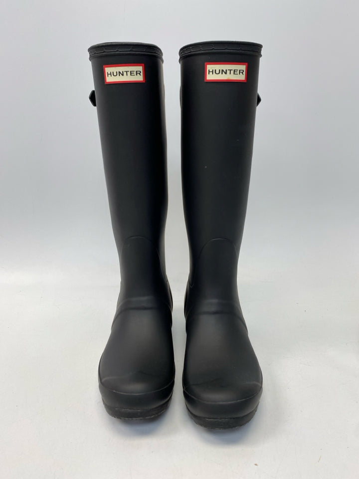 Hunter US Shoe Size 7 Black Rubber Boots