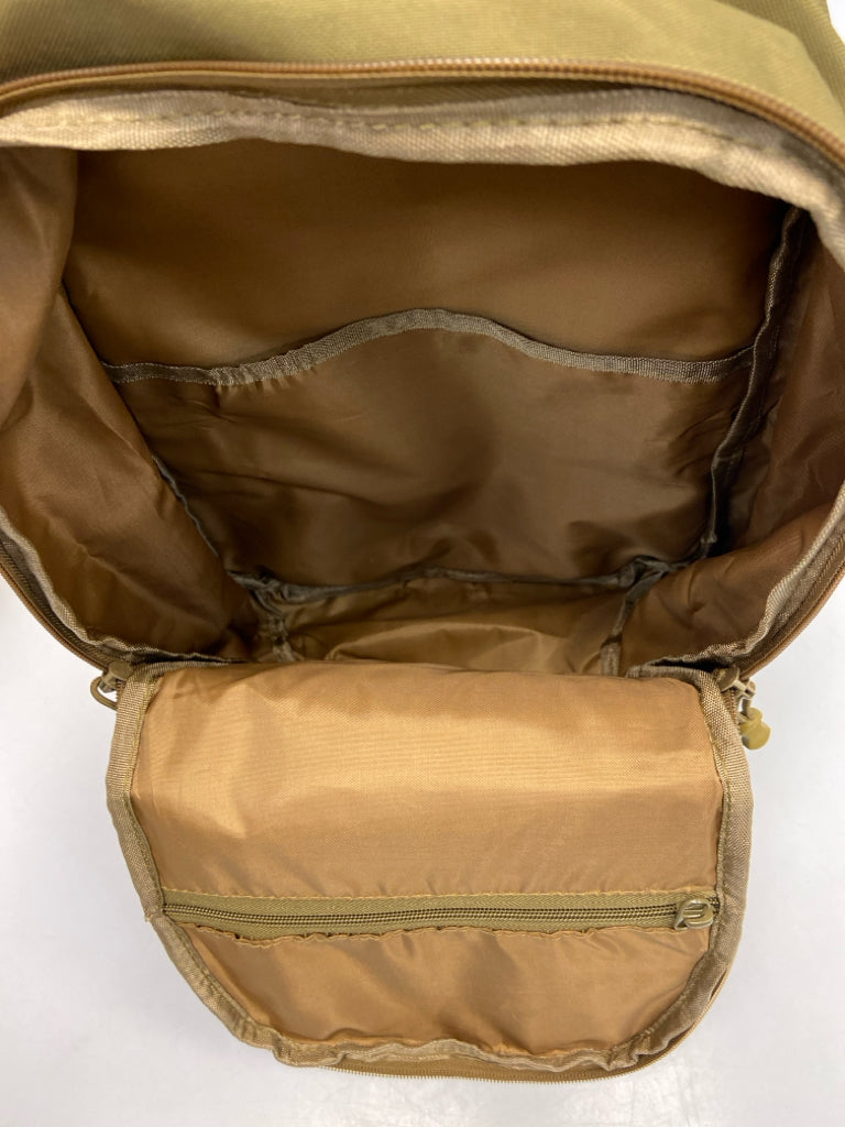 Dark Gold Gray American Flag Backpack