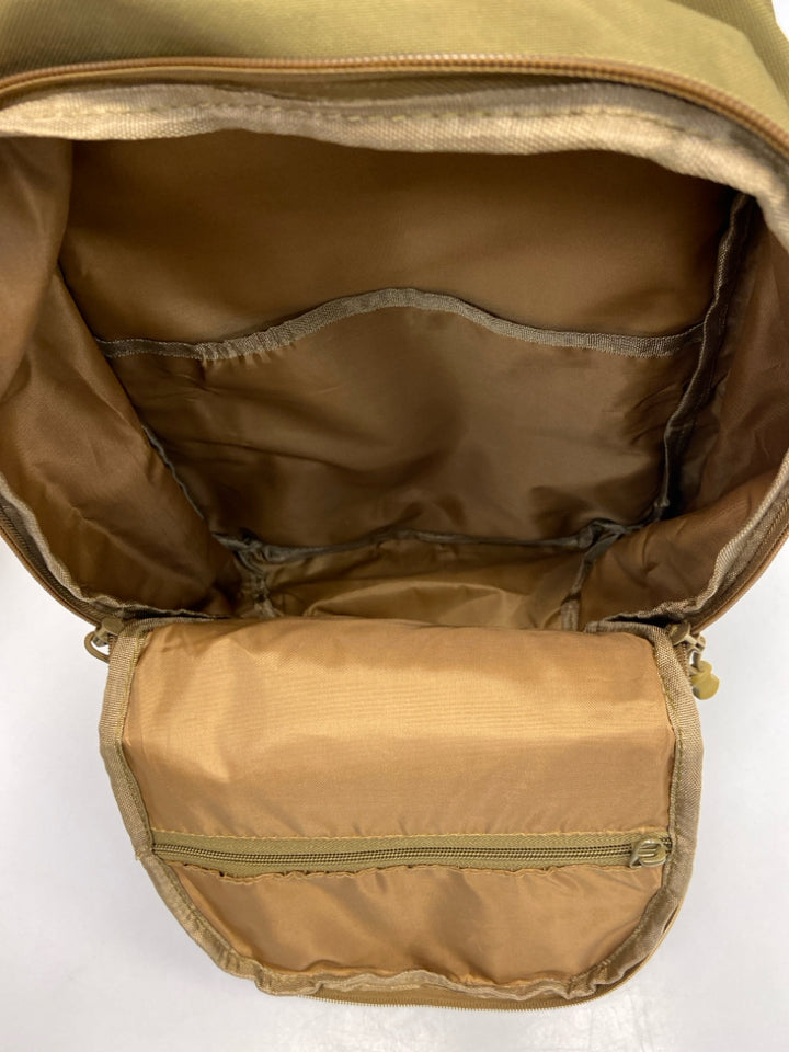 Dark Gold Gray American Flag Backpack