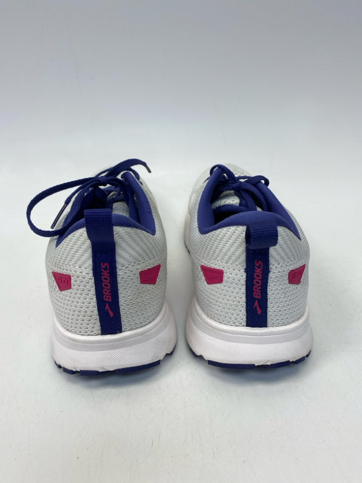 Brooks US Shoe Size 10 White Purple/Pink Lace-up Sneakers