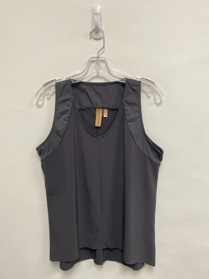 Size M Gray Sleeveless Athletic Top