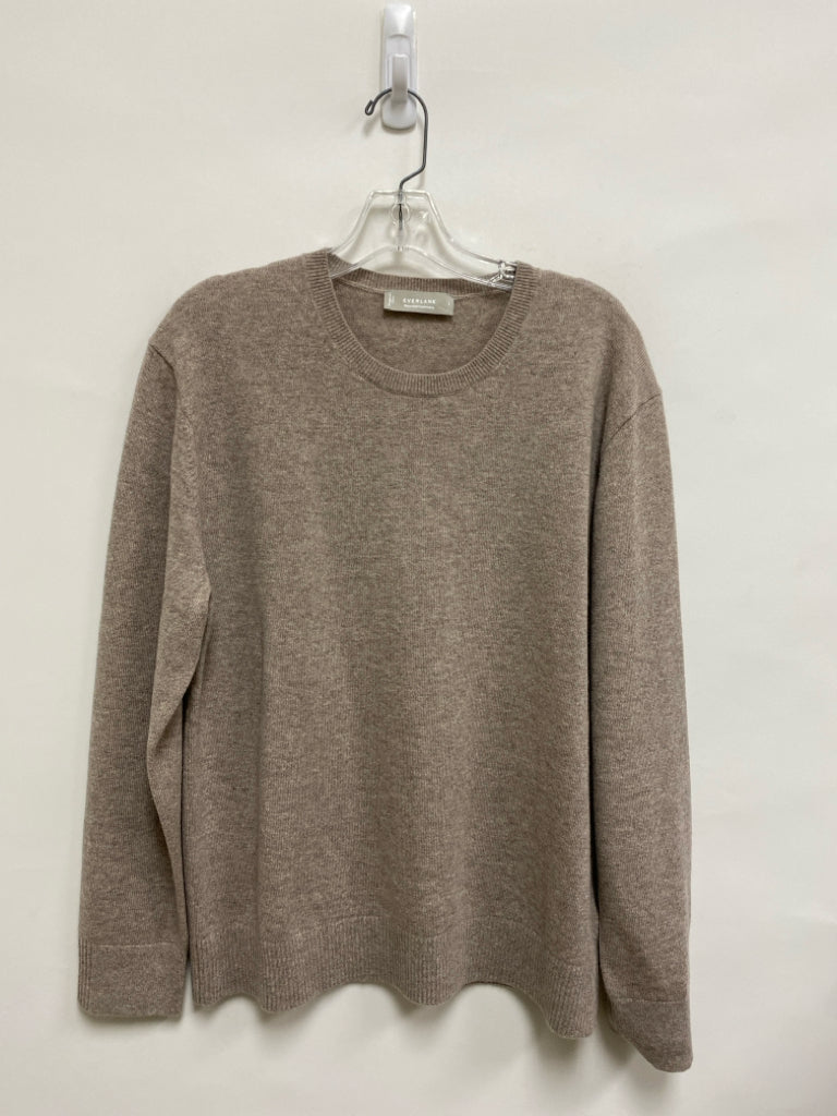 Everlane Size L Tan Mottled Cashmere Ladies Sweater