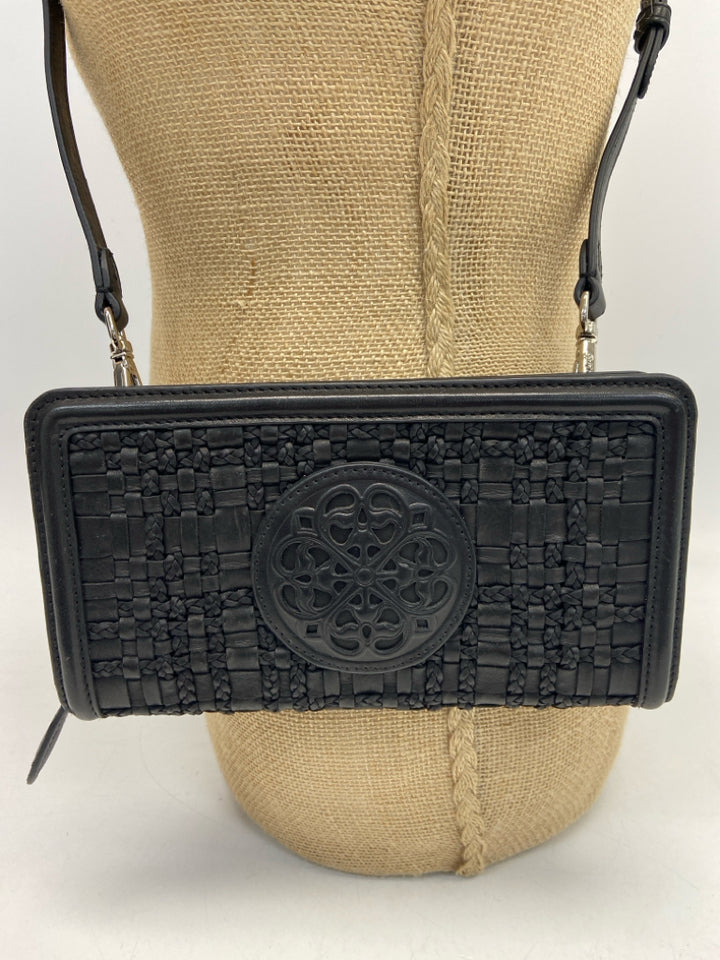 Brighton Black Woven Crossbody