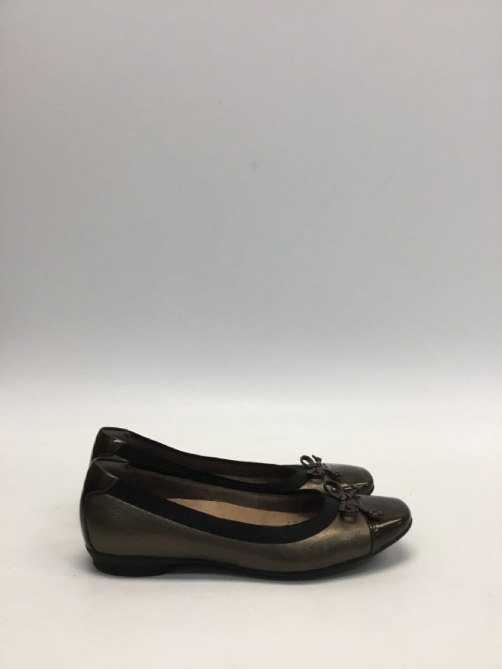 Clarks US Shoe Size 7N Bronze Flats