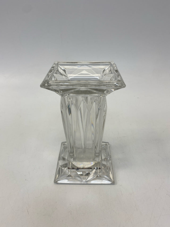 Clear Ribbed Glass Candleholder(s)
