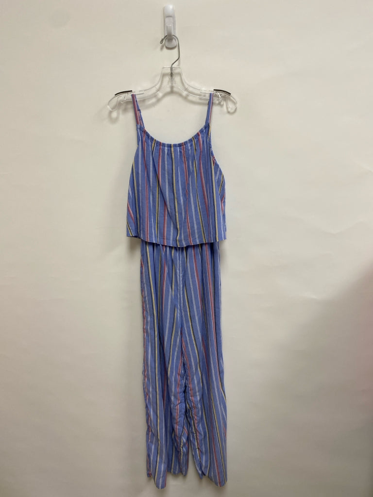 Abercrombie Kids SIZE 15/16 Blue Multi Color Stripes Sleeveless Girl&