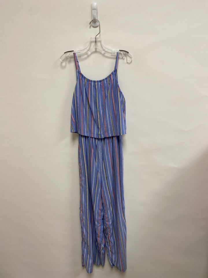 Abercrombie Kids SIZE 15/16 Blue Multi Color Stripes Sleeveless Girl&
