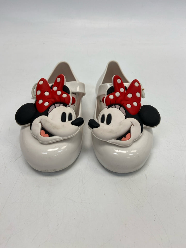 Mini Melissa SIZE 8 White Red/Black Minnie Mouse Jelly Girl&