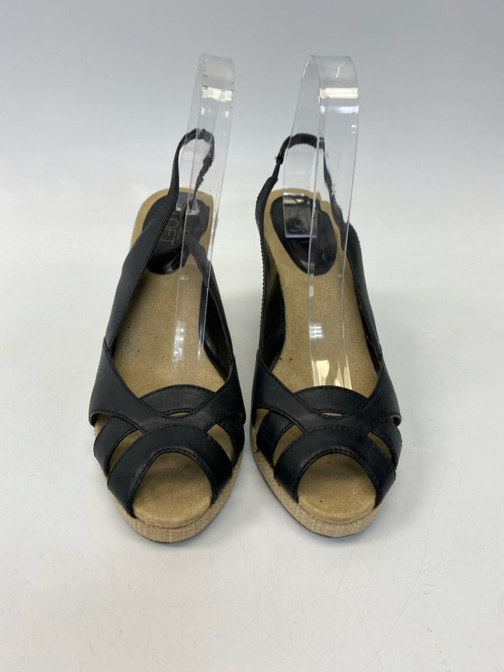 Ann Taylor  Size 9.5 Black Sandals