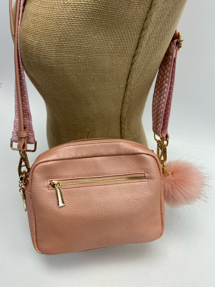 Pom Pom London Pink Metallic Crossbody