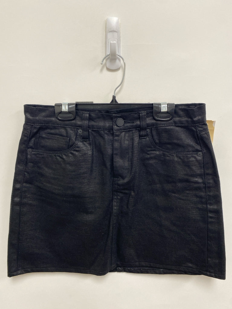 BlankNYC Size 26 Black Snake Print Denim Ladies Skirt