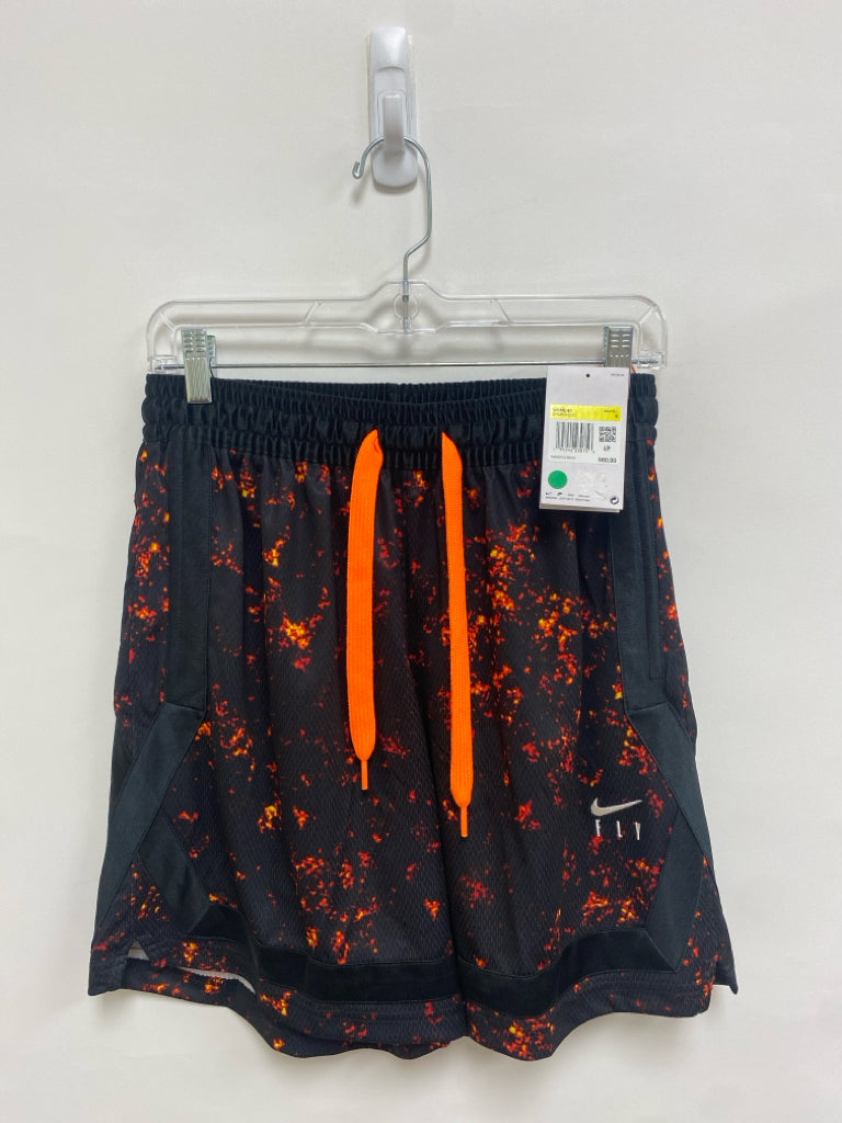 NWT Nike Size S Black Red/Yellow Speckles Athletic Shorts