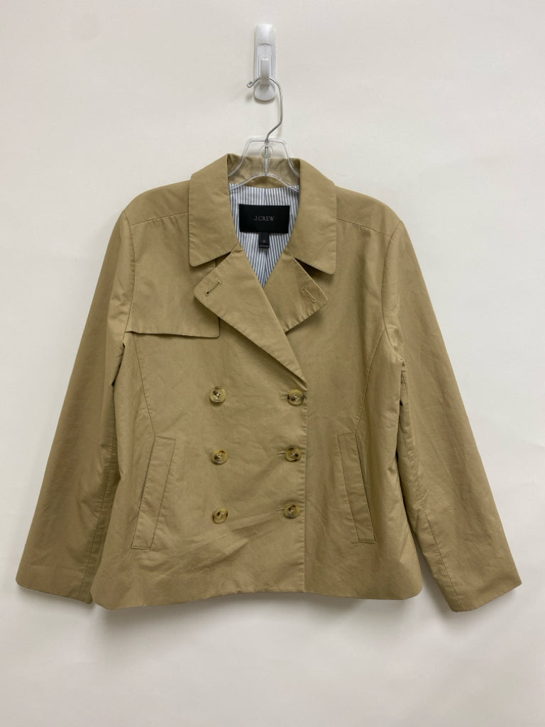 J Crew Size 12 Tan Double-Breasted Ladies Jacket