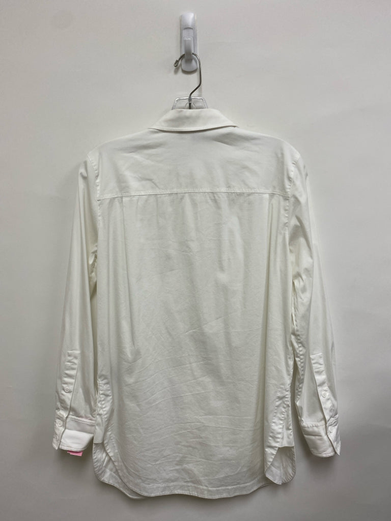 LAFAYETTE 148 Size S White Buttons Long Sleeve Ladies Top