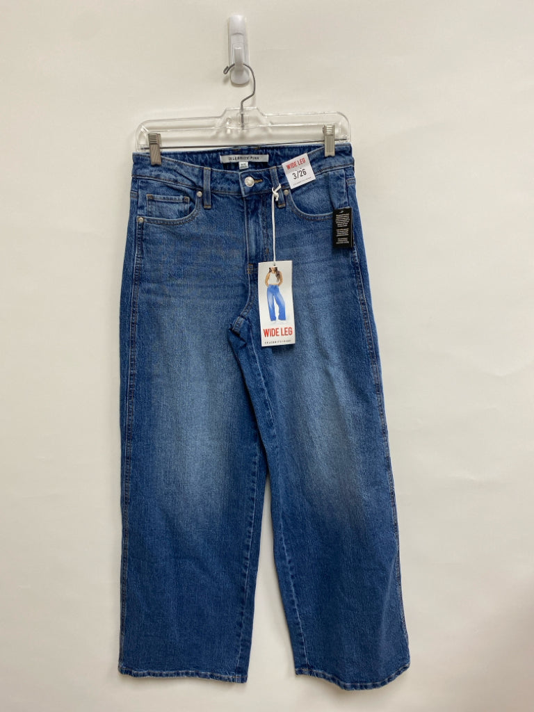 NWT Celebrity Pink Size 3 Faded Blue Wide Leg Ladies Jeans