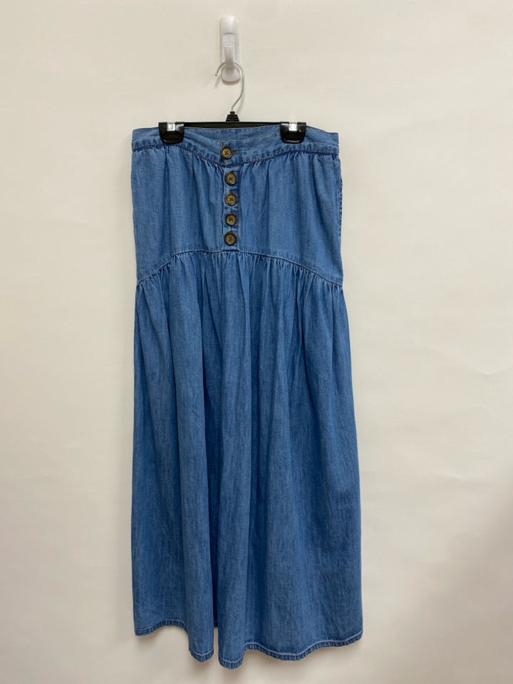 Size S Blue Maxi Chambray Ladies Skirt