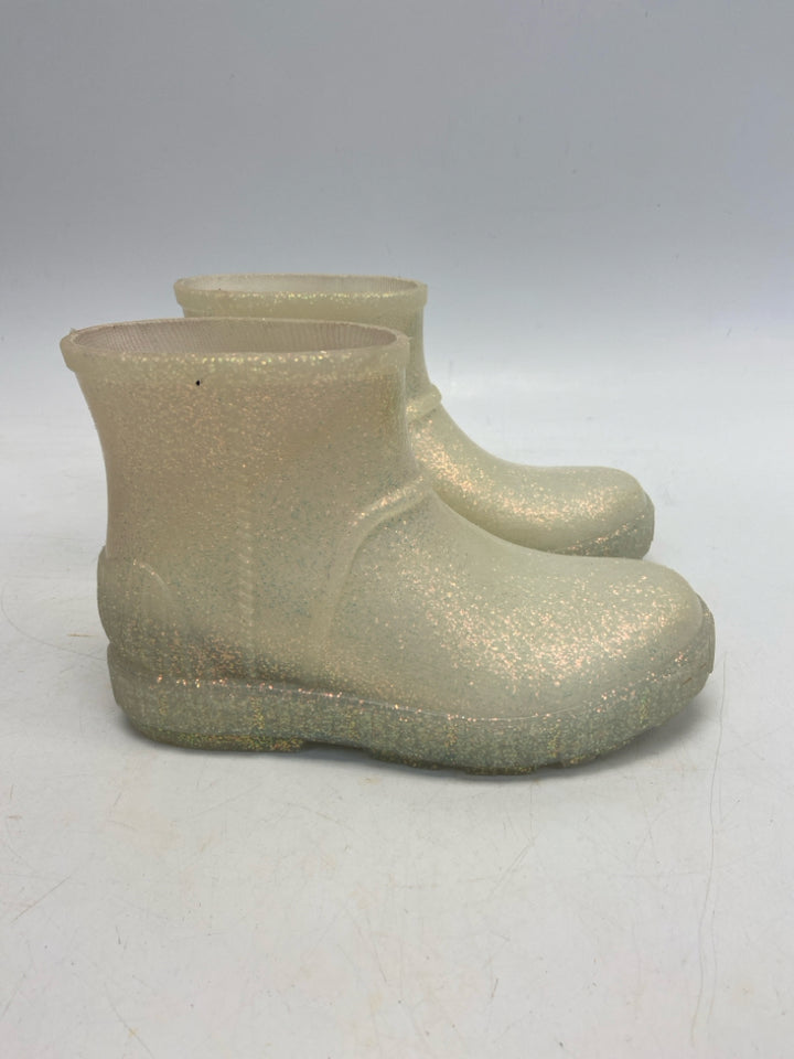 UGG SIZE 1 White Glitter Drizlita Rain Boot
