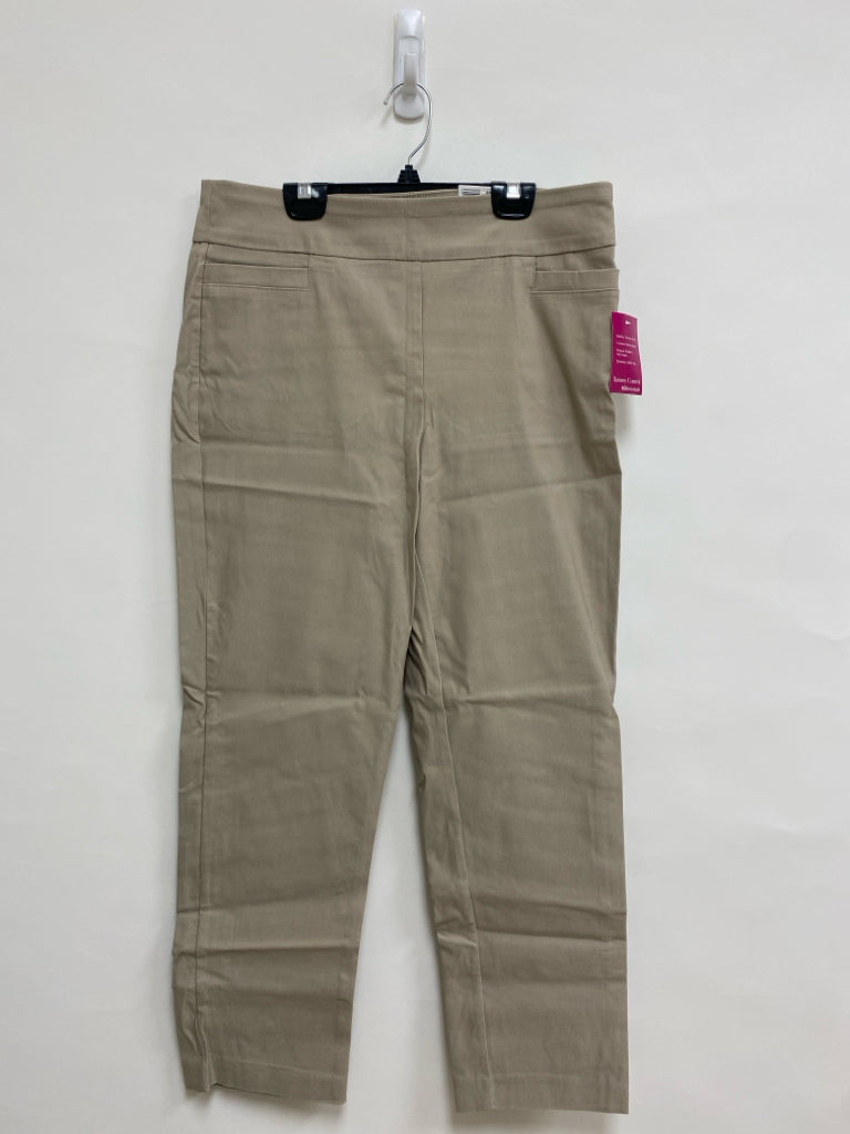 NWT Kim Rogers Size 12P Khaki Pull-on Petite Pants