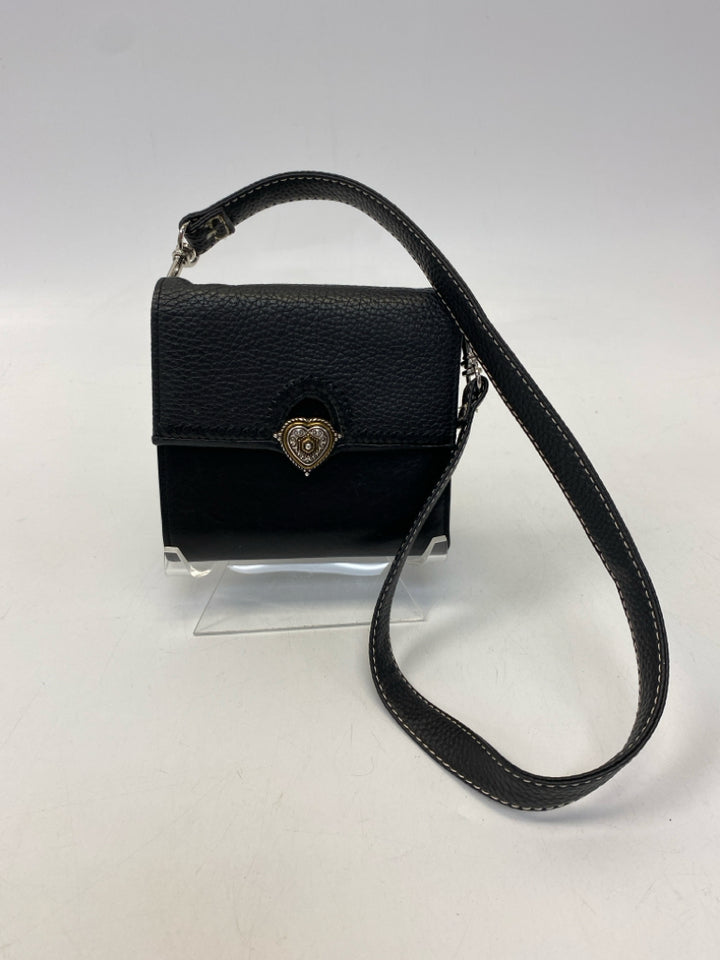 Brighton Black Silver Heart(s) Wallet