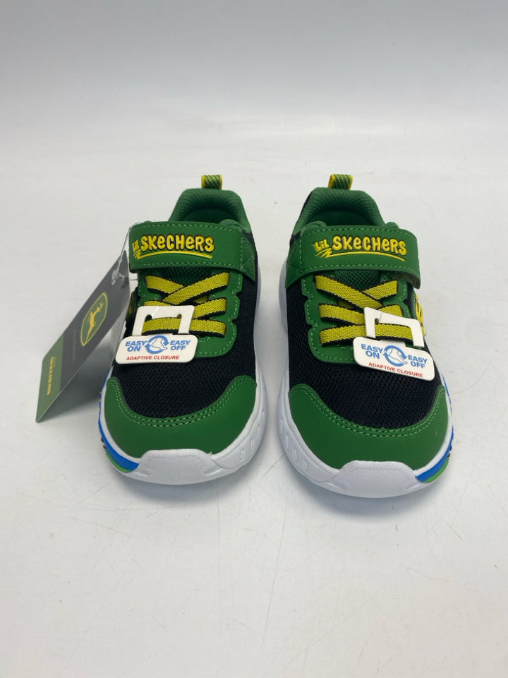 NWT Skechers SIZE 9 Green Yellow/Multi John Deere Boy&